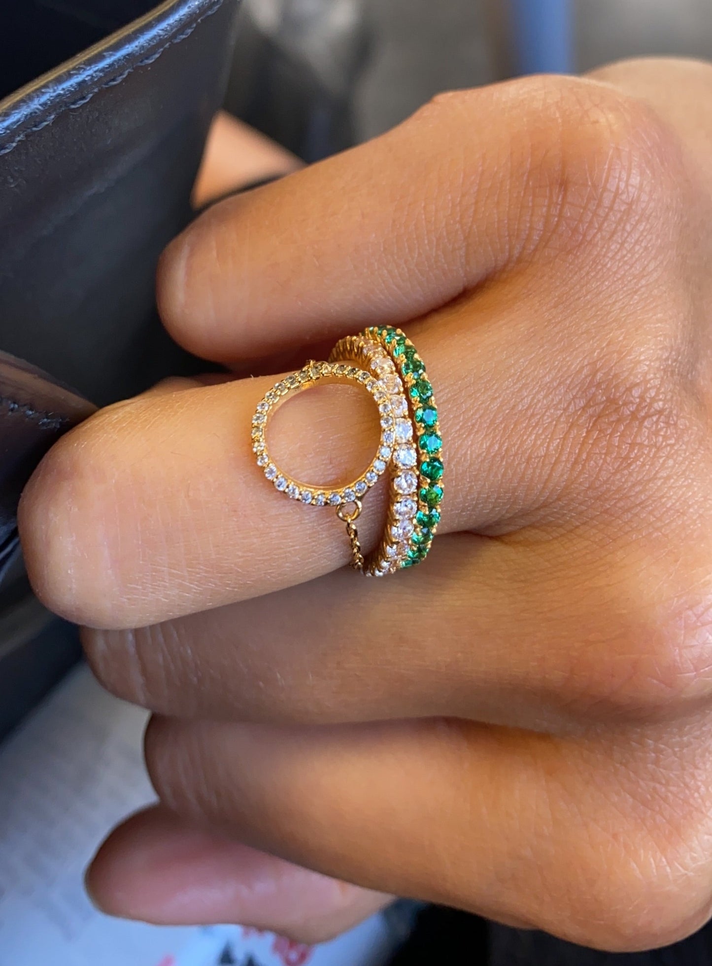 Emerald Eternity Ring π