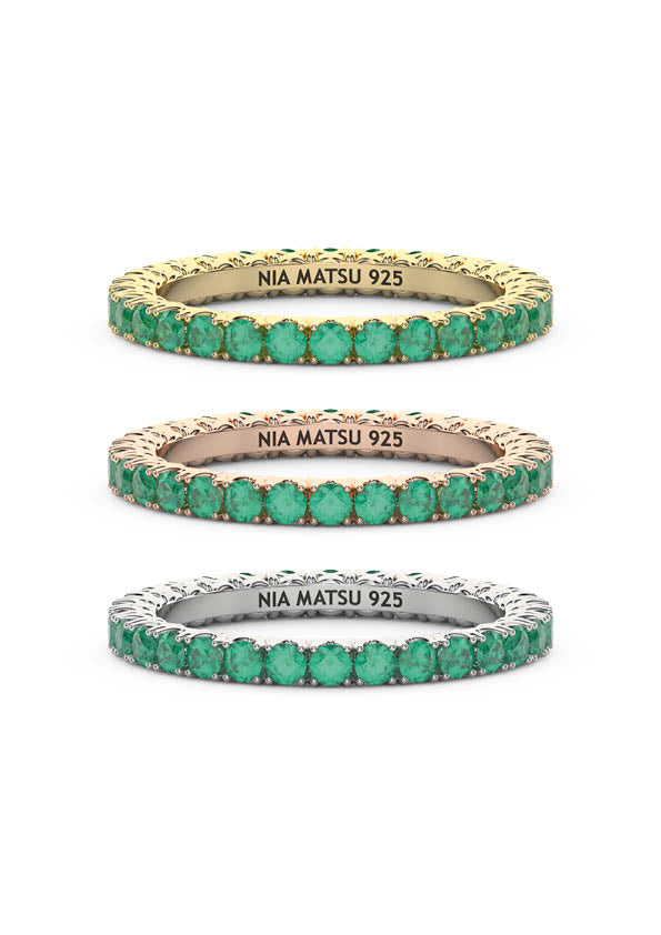 Emerald Eternity Ring π