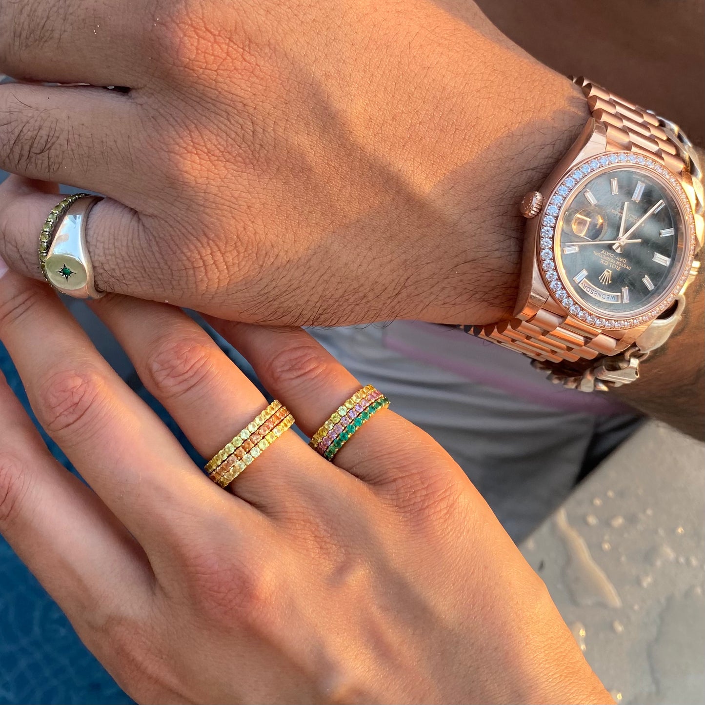 Yellow Sapphire Eternity Ring π