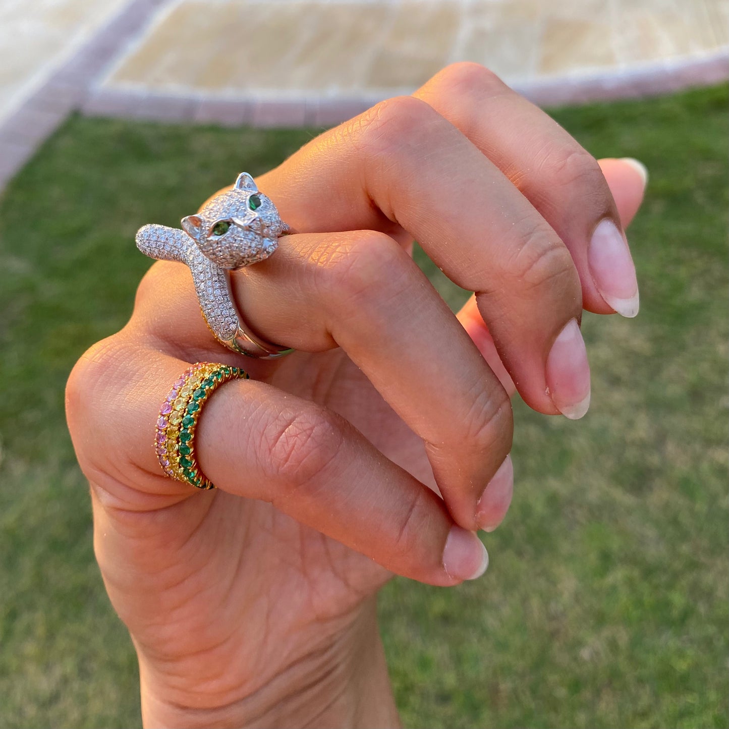 Emerald Eternity Ring π
