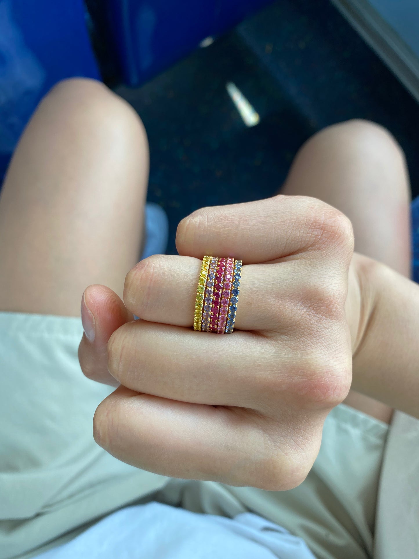 Sapphire Eternity Ring π