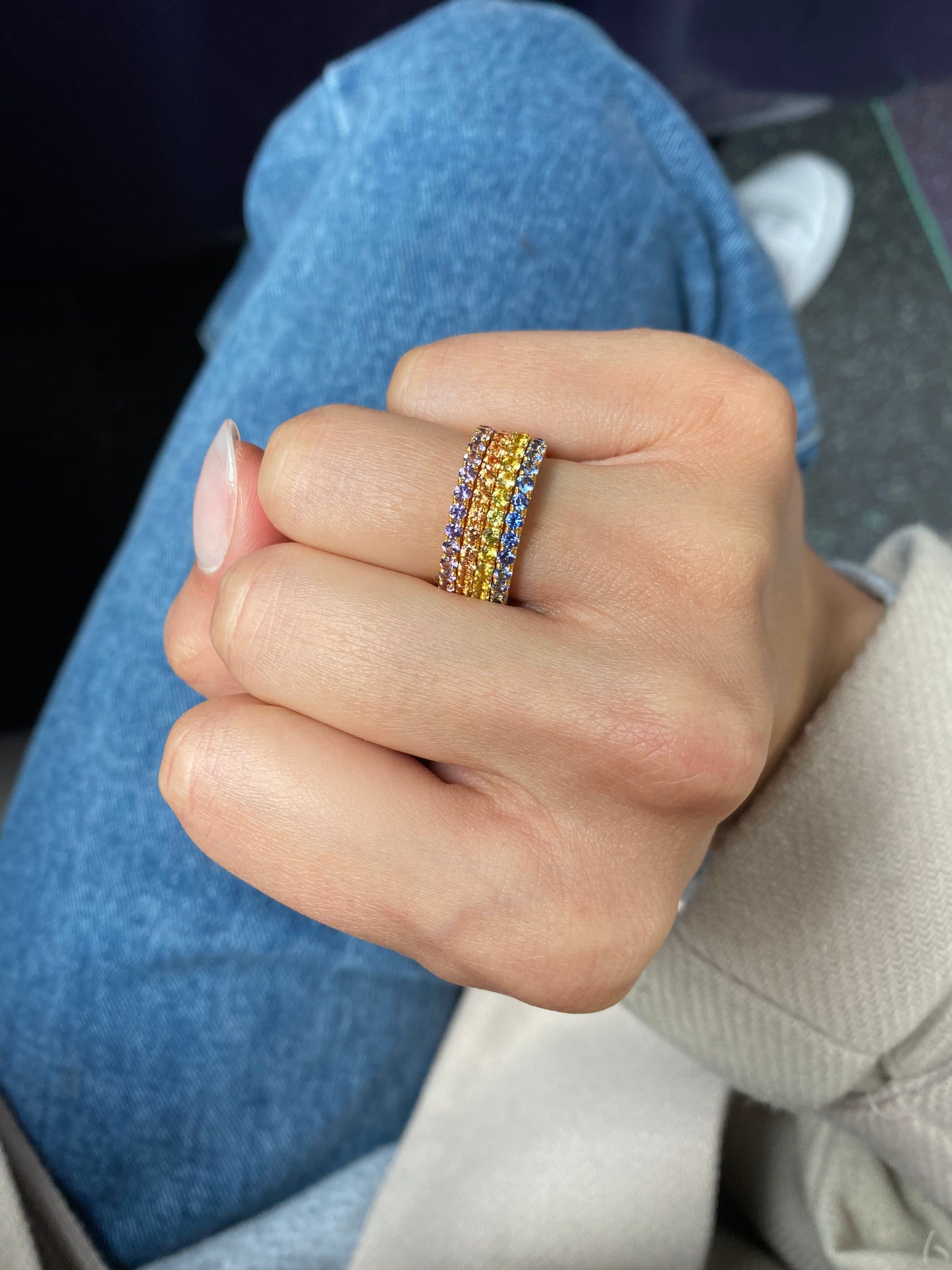 Sapphire Eternity Ring π