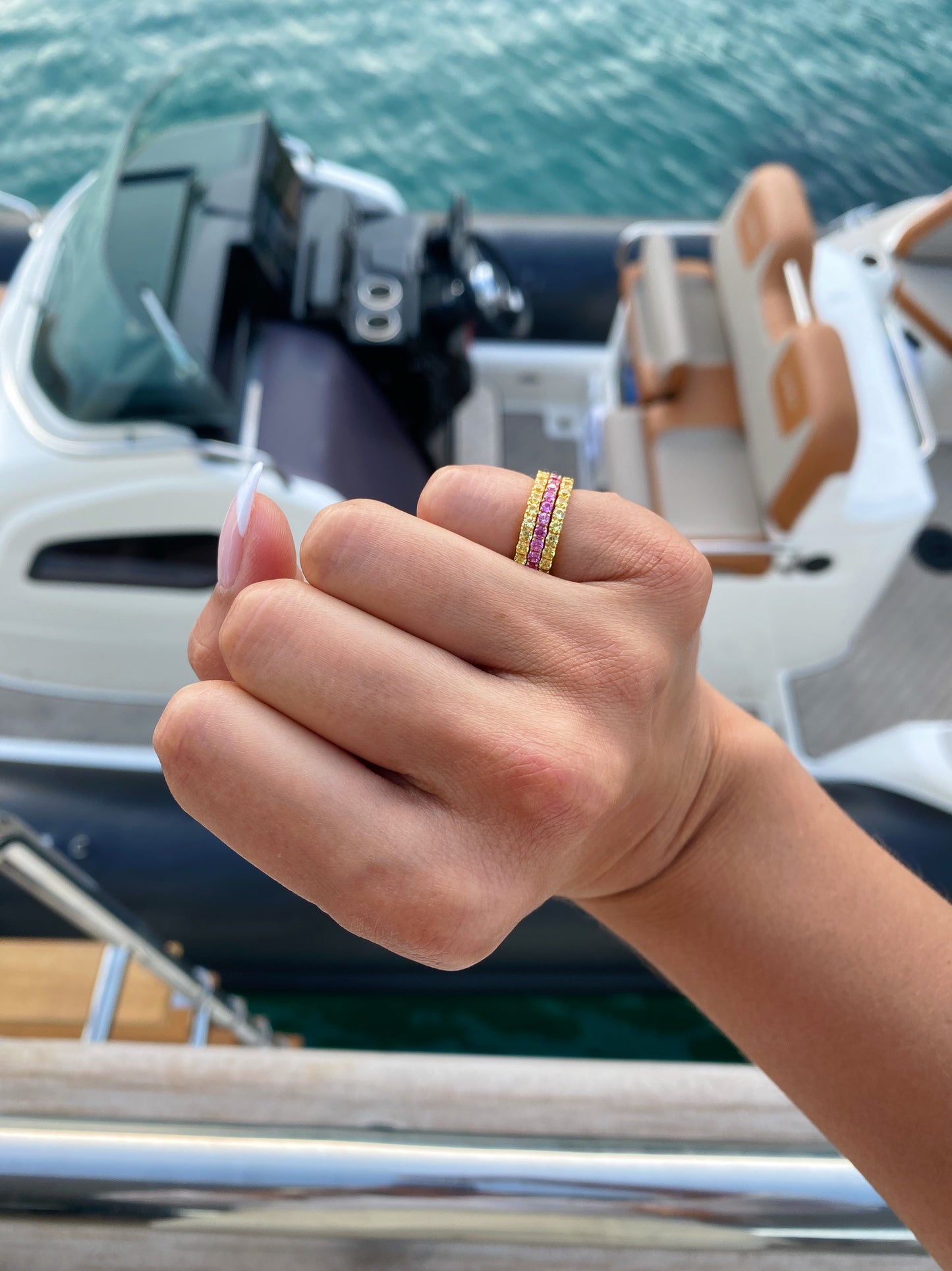 Yellow Sapphire Eternity Ring π