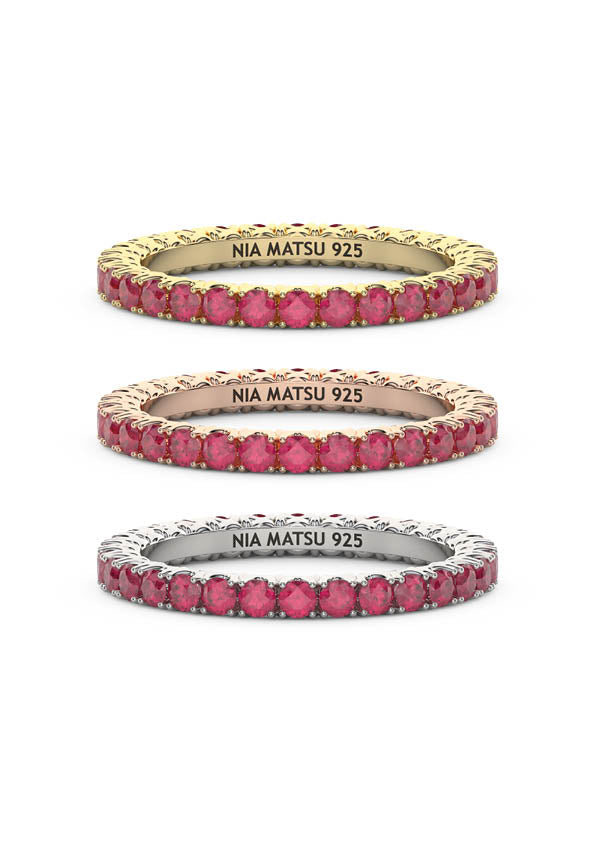 Ruby Eternity Ring π