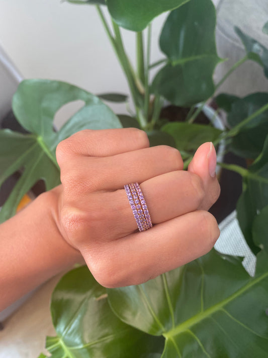 Purple Sapphire Eternity Ring 💜